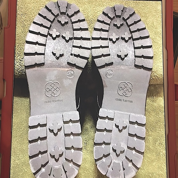 Daisy Fuentes Rhinestone Combat Boots - Picture 8 of 9